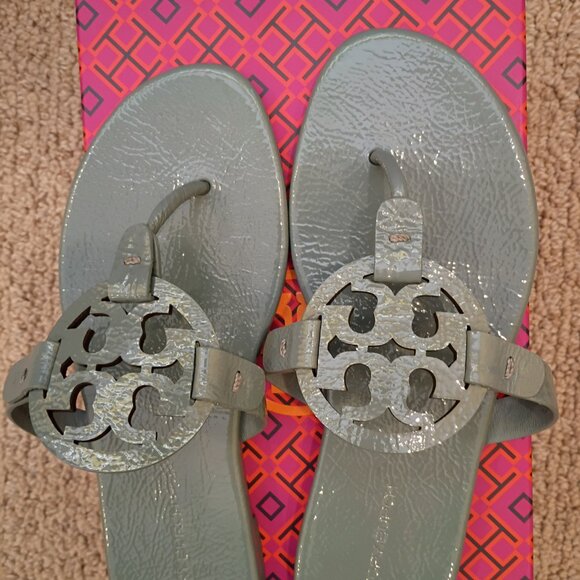 Tory Burch Miller sandals, size 6.5 in Arctic blue - Picture 2 of 6